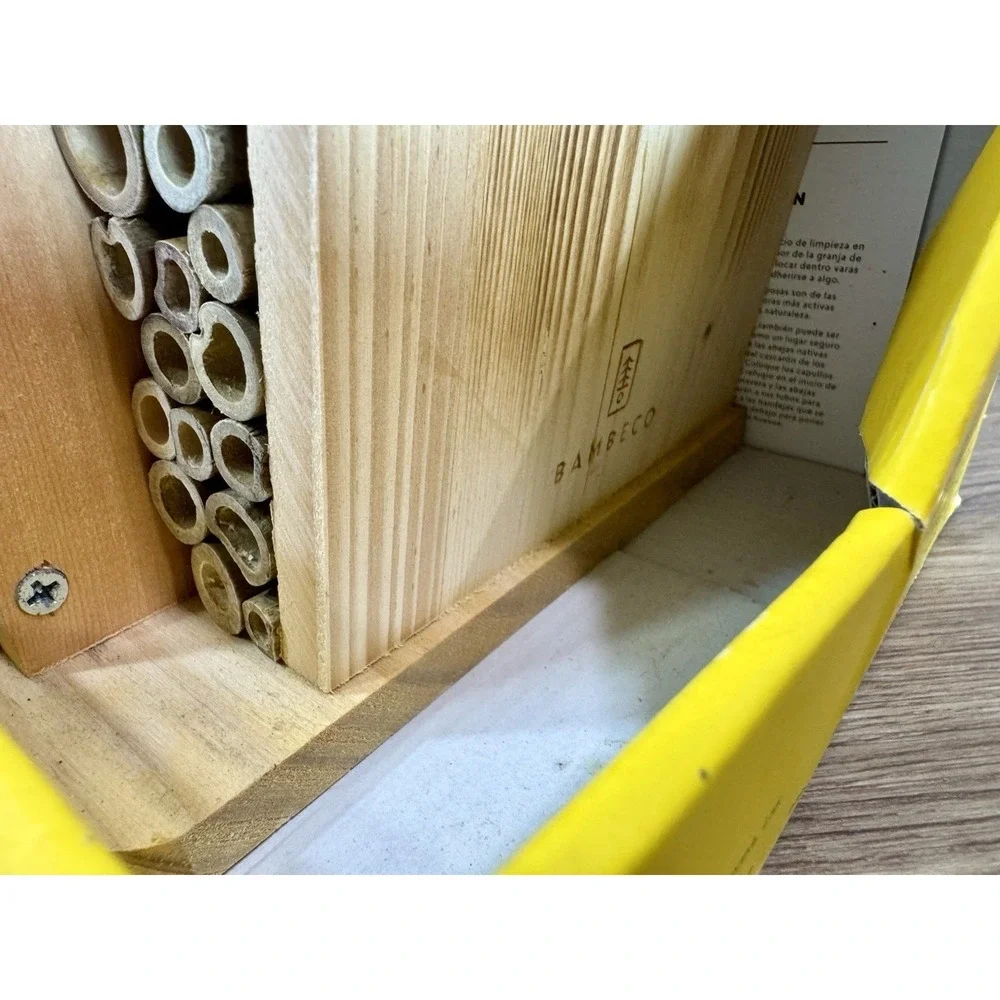 Bambeco Native Bee Barn Hotel Mason House Butterfly Shelter Non Stinging NIB FSC